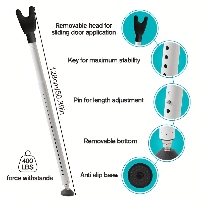 Adjustable 2in1 Sliding Patio  - Window Lock Bar review and price